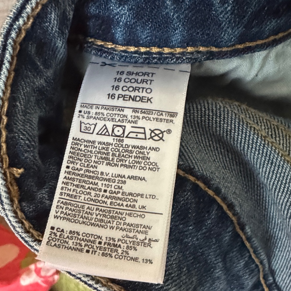 Old Navy Classic Blue OG Straight Leg Jeans - Picture 4 of 5